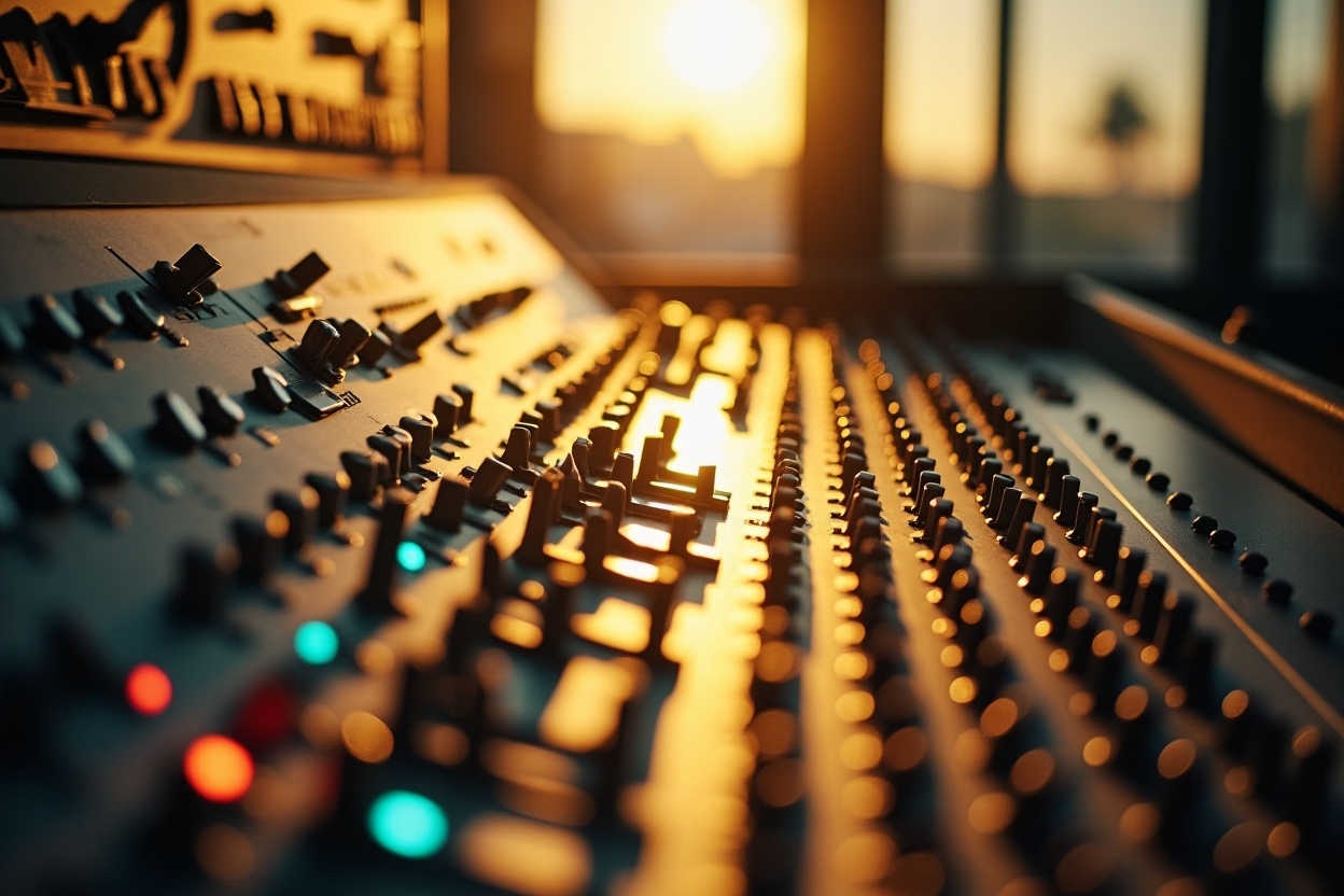 Control panel representing Kubernetes governance, showing organized management and control.