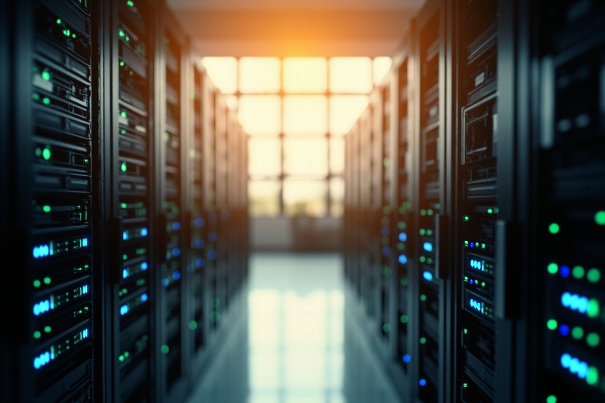 Server room showcasing Kubernetes as a Service infrastructure.