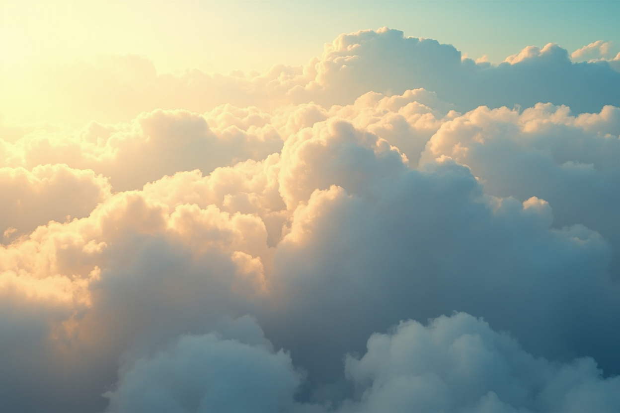 Kubernetes cluster visualized as interconnected clouds, representing multicloud deployment.