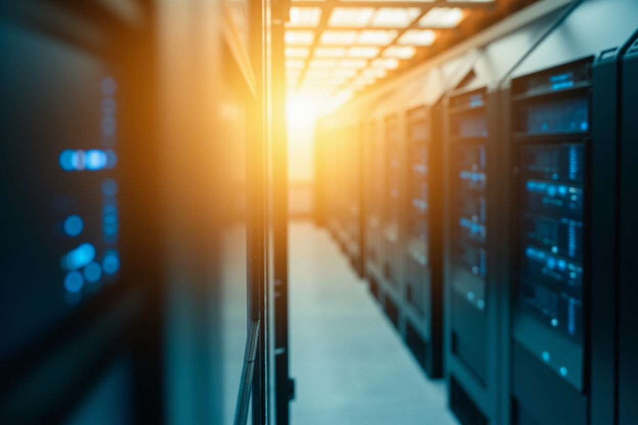 Interconnected data storage units representing Kubernetes volumes, highlighting persistence and data management.